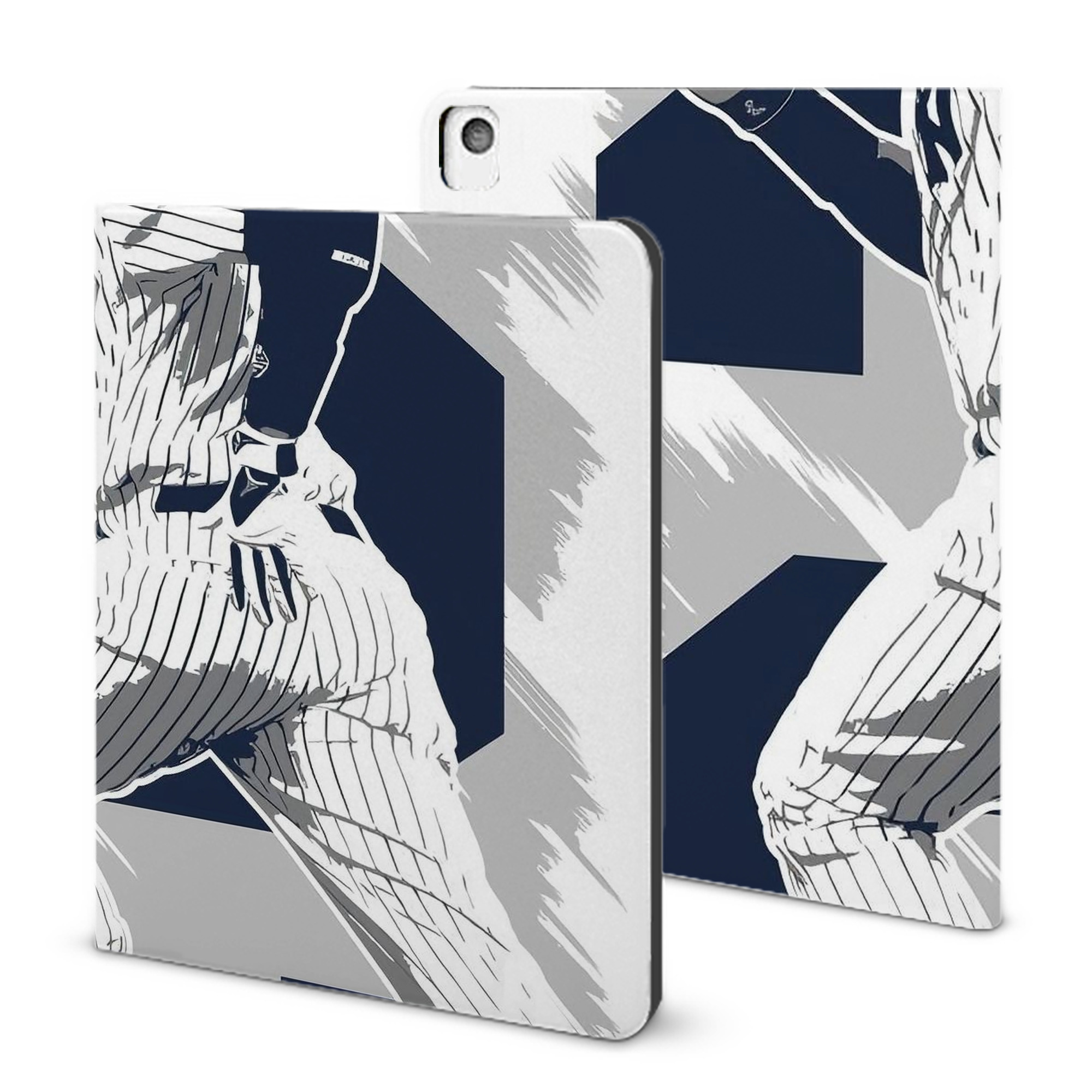 Derek Jeter 113 IPad Book-Style Case With Pencil Slot – Slim PU & TPU Cover – Full Protection, Precise Fit, Water & Scratch Resistant